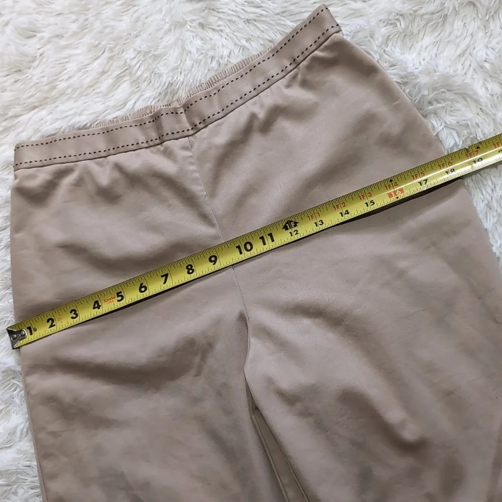 Alfred Dunner Classic Tan High Waist Pull On Ankle Pants Size 10 - Picture 6 of 8